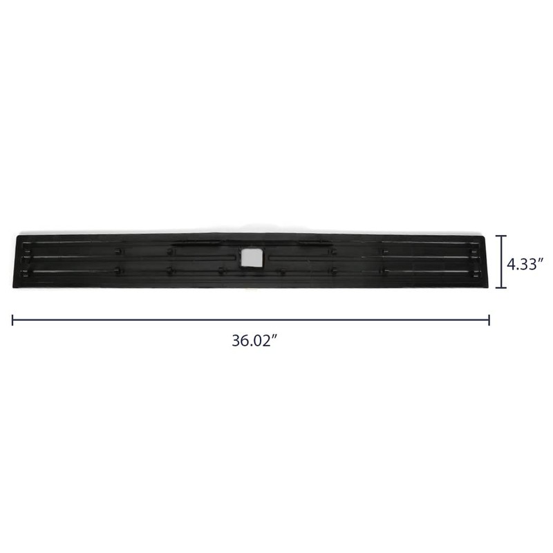 G-PLUS Tailgate Flexible Step Trim Molding & Release Button, Black
