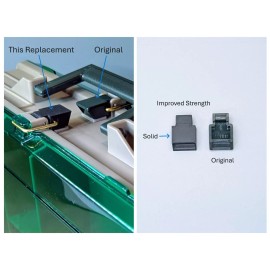 Plano Model Products Double Sided Plano Tackle Box Replacement Latches 1119-6 Made in the USA-2 Pack