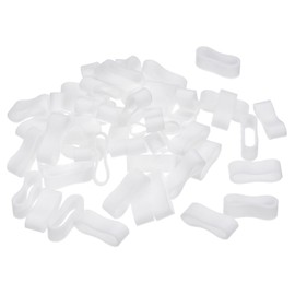 MECCANIXITY Silicone Rubber Bands Rings 100Pcs Non-Slip 15mm Dia 1mm Thick 7mm Width for Wire Cord Cable Wrapping, Bundle