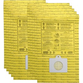 Vacuum Bags Compatible for Kenmore 20-50403 - Quality Replacement for Sears 50403 OEM Canister Bags - by Vacurama (10 Pack)