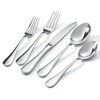 KINGSTONE 40 Piece Teardrop Silverware Set for 8, 18/10 Stainless