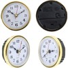 Silver Mini Clock Insert 2-1/2Inch 65mm Round Quartz Movement Clock