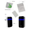 Wireless Doorbell Self-Powered Doorbell Button Kit 4-Speed Adjustable Volume with