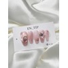 Mellow Pink Gem Handmade Nail Tips - Stiletto / 멜로우