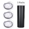 20oz Skinny Tumbler Replacement Lids 3 Pack,2.75in Cup Mouth Compatible