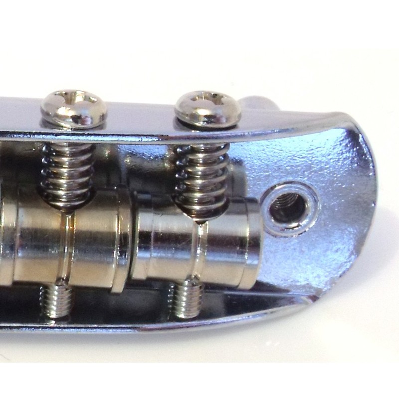 Replacement chrome bridge for Mustang guitar (Jaguar Jazzmaster)