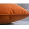 Lutanky Pack of 2 Velvet Cushion Covers Dark Orange Decorative