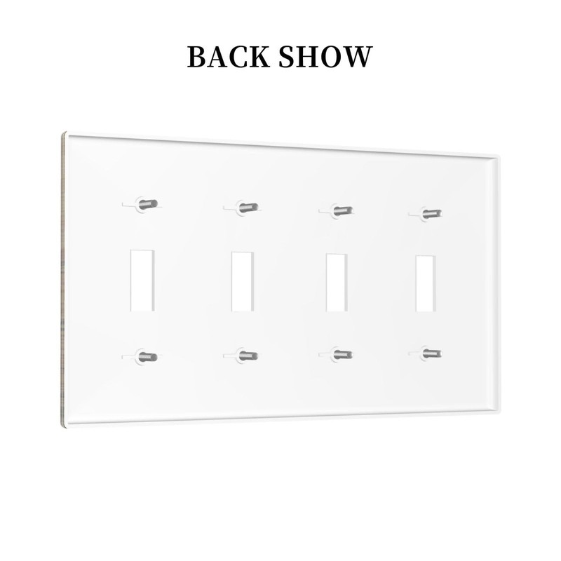 VGHOKO Decorative Switch Plate Covers Rustic Farmhouse Brown Board Pine