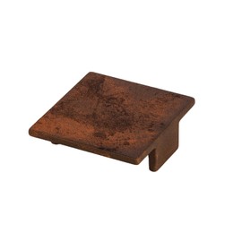 GedoTec Furniture Knobs Antique Furniture Handles Vintage AG10003 | Metal Copper Bronze Powder Coated | BA 64 mm | Drawer Knobs Steel Used Look Rust Look | Pack of 5 - Cabinet Knob with Screws