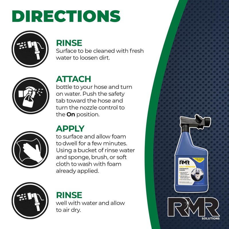 RMR Salt Remover Concentrate Cleaner, Salt & Rust Remover &