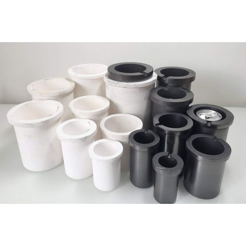 OTOOLWORLD 99.9% Pure Graphite Crucible Metal Melting Gold Silver Scrap