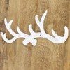 Macosa PO471327-000-101 Wall Hook Antlers White Country House Antique Deer