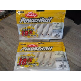 Berkley Power Bait 2 Packs Berkley PowerBait Fishing 1/4 Oz Pre-Rigged Swim Bait - 3" Pearl Red Eye