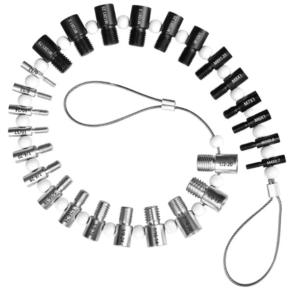 Manalete Nut and Bolt Thread Checker 28 Male/Female Thread Gauges