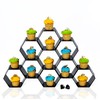 Black Honeycomb Hexagon Cake Display Stand