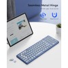Samsers - Teclado Bluetooth plegable con teclado numérico, plegable completo