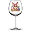 x12 Rabbit Bunny Easter Glass Vinyl Decal Stickers Colour ol457