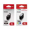 Canon PG-595XL High Yield Black & CL-586XL Colour - Ink