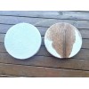 Terre Shaman Drum Goat Skin with Hair Viking Leather Style
