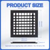 PATIKIL 8x8 Inch Plastic Ventilation Grille, Adjustable Outlet Air Vent