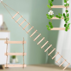 Wood Ladder Design Climbing Plants Trellis, Strong Natural Garden Trellis for Climbing, Easy to Install, Reliable Support for Vines & Climbers, Climbing PlantsOutdoors,Indoor Potted Plants