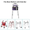 supregear Side Walker Bag, Walker Accessories Bag w/Cup Holder, Folding