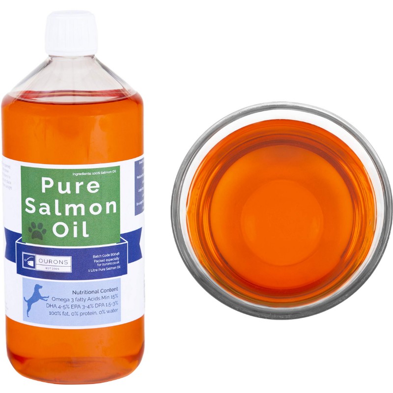 1 litre Pure Salmon Oil for Dogs Pure Fish Oil