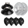 SHENKENUO 4PCS 5.75" 5-3/4 inch LED Headlight H4 Halogen Lamp