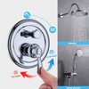 Homekicen 2-Way Shower Diverter Valve, Pressure Balancing 2 Outlet Multi