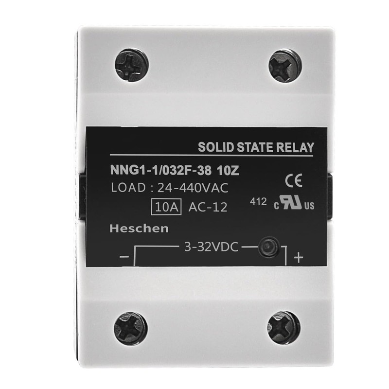 Heschen Single Phase Solid State Relay, NNG1-1/032F-38 10A, SSR-DA, Input