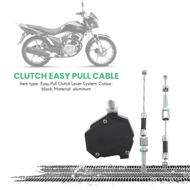 Tuperoymse Motorcycle Stunt Clutch Lever Easy Pull Cable System for