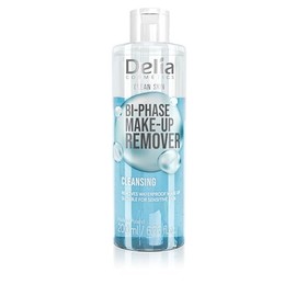 Delia Cosmetics – Clean Skin – Cleansing Two-Phase Makeup Remover for Face and Eye Area – All Skin Types - Removes Waterproof Makeup – Non-Irritating – Vegan Formula - 200ml