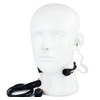 Throat Mic Earpiece Headset Mic Covert Acoustic Tube with Finger