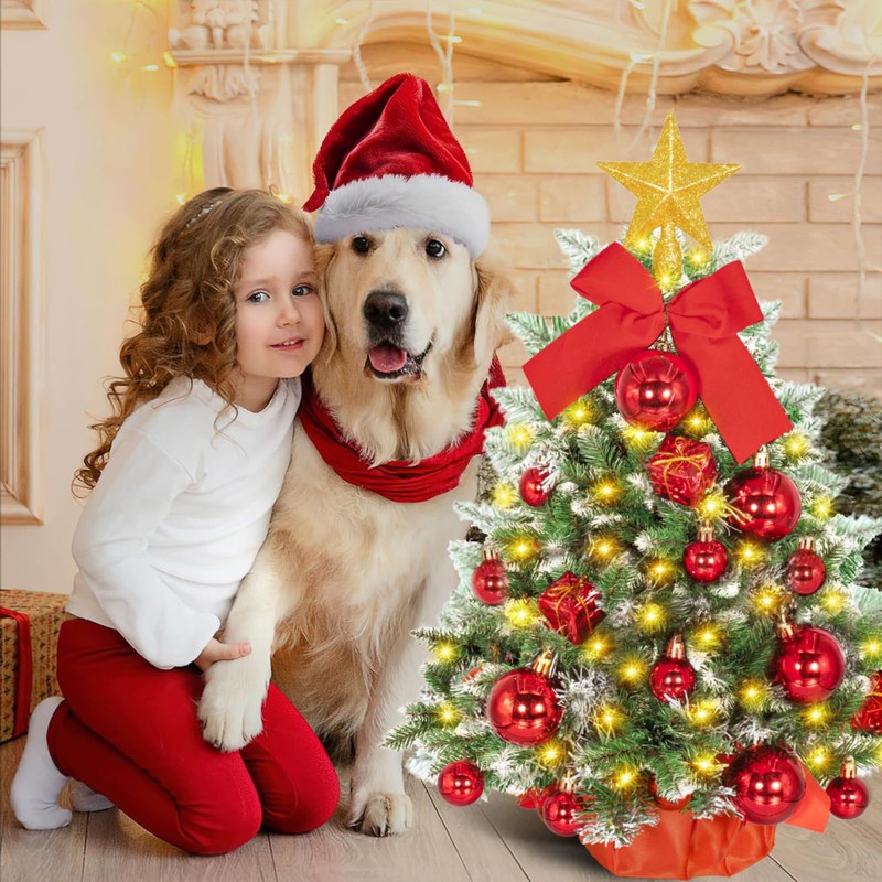 BBLTIFF Artificial Christmas Tree, 58 cm, Mini Christmas Tree with