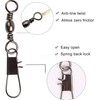 Fishing Barrel Swivel with Safty Snap Connector snap swivels Solid