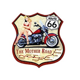 Cucuba MOLDED VINTAGE STYLE COLLECTION MOULDED FRIDGE MAGNET FOR FRIDGE - LASER CUT - HIGH QUALITY GIFT IDEA (ROUTE 66