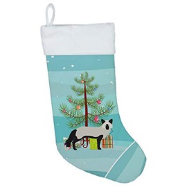 Caroline's Treasures BB9238CS Silver Fox Christmas Christmas Stocking, Large, Multicolor