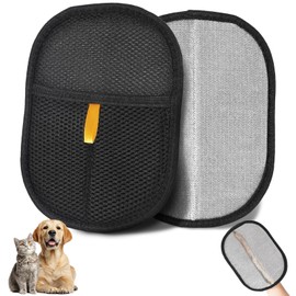 Zehrai Pet Hair Removal Glove for Cats & Dogs, Newly Upgraded Electrostatic Pet Hair Gloves, 2 Pack Reusable Pet Hair Remover Tool for Laundry, Couch, Carpet, Car Seat