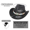 Adult Cowboy Hat Unusual Clothing and Accessories，Durable Western Wide Brimmed