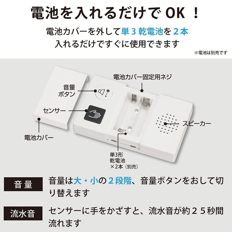 Ohm Electric OGH-SS1 07-0613 OHM Flowing Water Sound Generator Sensor