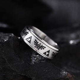 King Will Stainless Steel Ring for Men Spinner Rings Statement Ring 8mm Width Mens Jewelry Size 7-14丨Celtic Collection 13