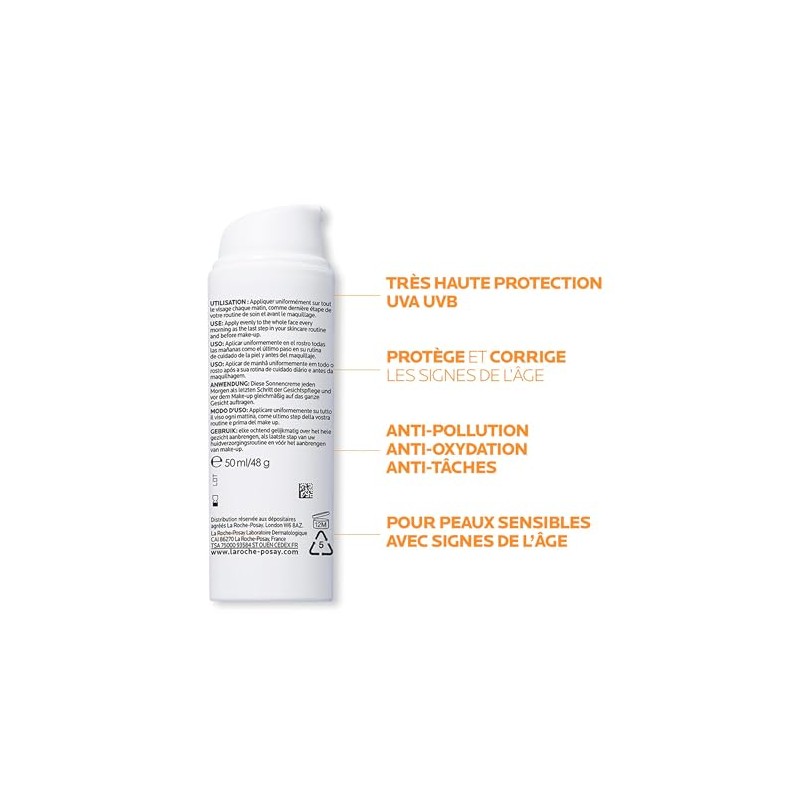 La Roche-Posay Anthelios Age Correct Protector Solar Facial Antiedad Con