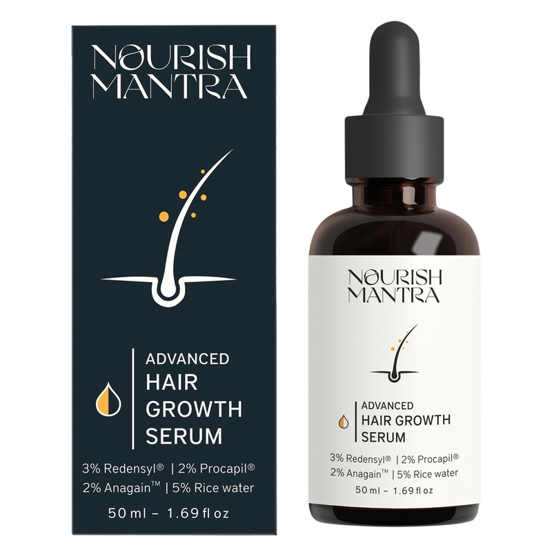 NOURISH MANTRA Suero Avanzado para El Recrecimiento Del Cabello 50Ml
