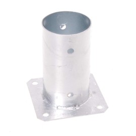 Aqbau® Screw-On Sleeve Round 100 mm Impact Sleeve Impact Ground Sleeve Post Holder