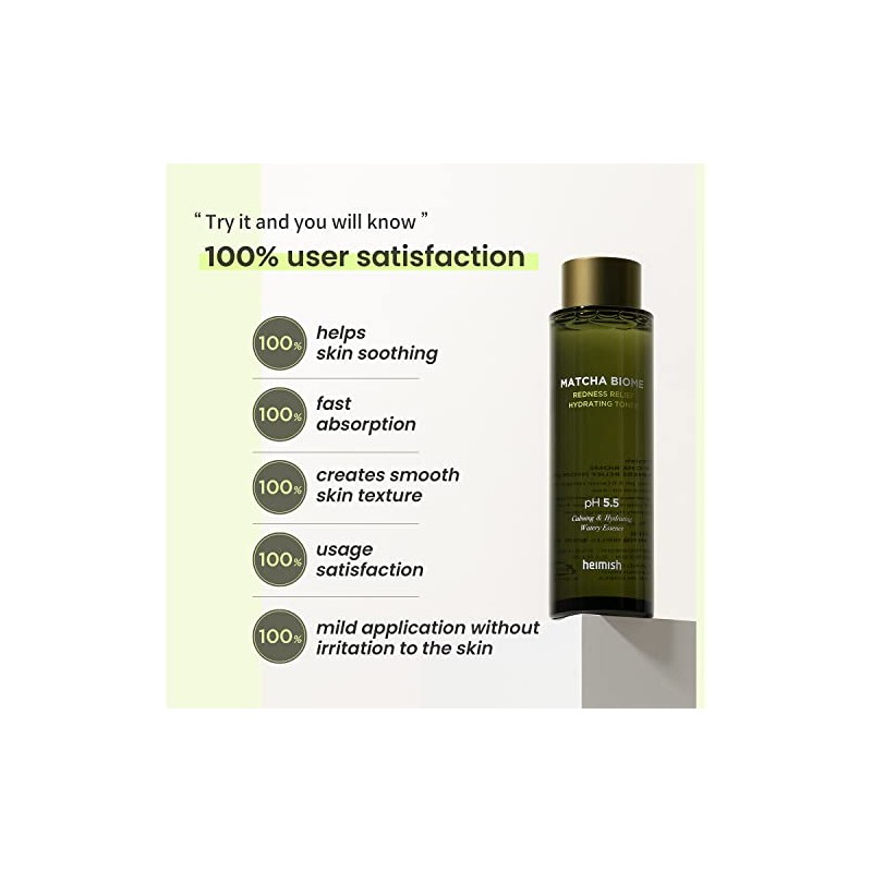 heimish Matcha Biome Redness Relief Hydrating Toner