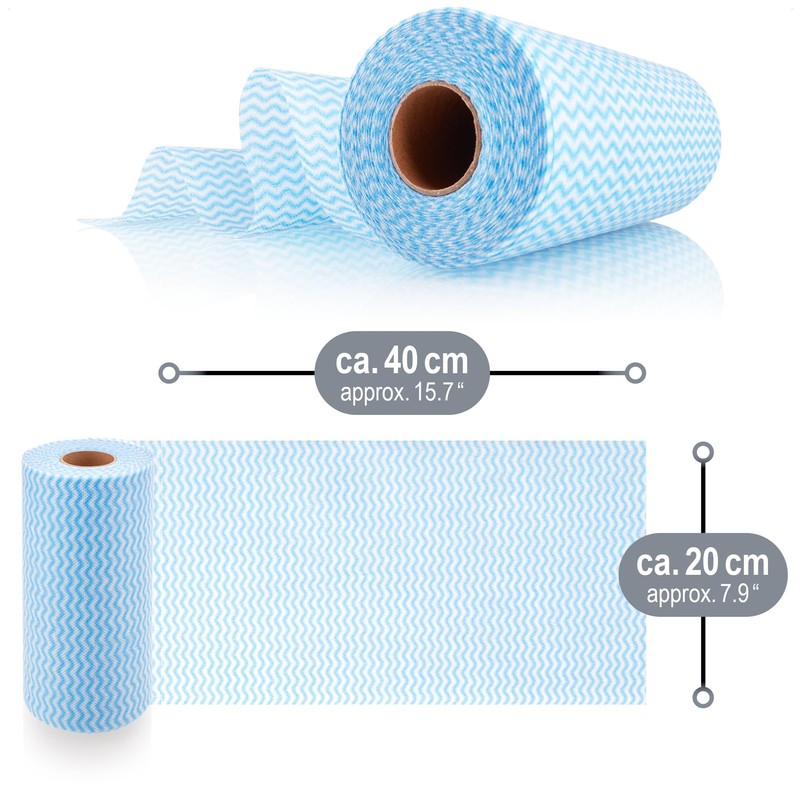 com-four® 3x 50 cleaning cloths on a roll - Cleaning