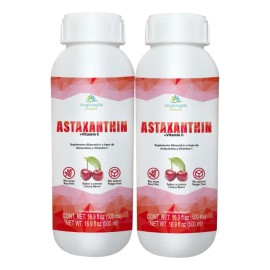 Nano Liposomal Astaxanthin (2-Pack, 16.9 fl oz each, Unflavored) - Super Antioxidant for Eyes, Skin & More 💧✨🛡️