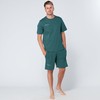The Essentials Wardrobe Mens TEW Shorty Pyjamas - Sage -