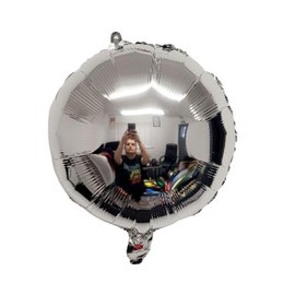 5pcs x 18 inch Round Foil Balloons Girl Boy Birthday Party Wedding Baby Shower Decoration Supplies UK (Silver)