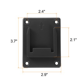HARFINGTON 24pcs Battery Holder Wall Mount Dock Rack Tool Holder for 14.4/18V Battery,Black
